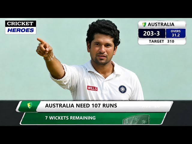 Australia 102-0 in 11 Overs to Defeat 🇮🇳🔥| Sachin Made Australia Bow Down! 🇮🇳 🪄😎