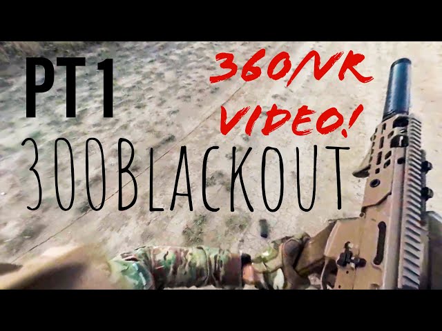 360 ActionCam Shooting steel with 300 Blackout and 9mm Pistol - Part 1