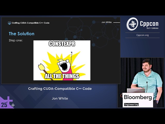 Lightning Talk: Crafting CUDA Compatible C++ Code - Jon White - CppCon 2025