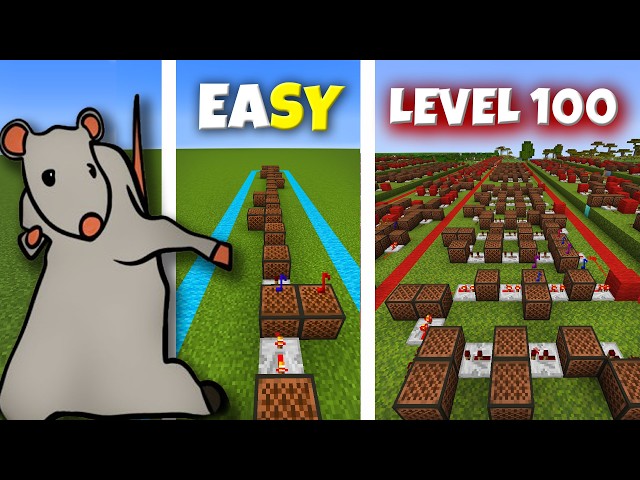 Rat dance Level 1 To Level 100 Note Block Minecraft