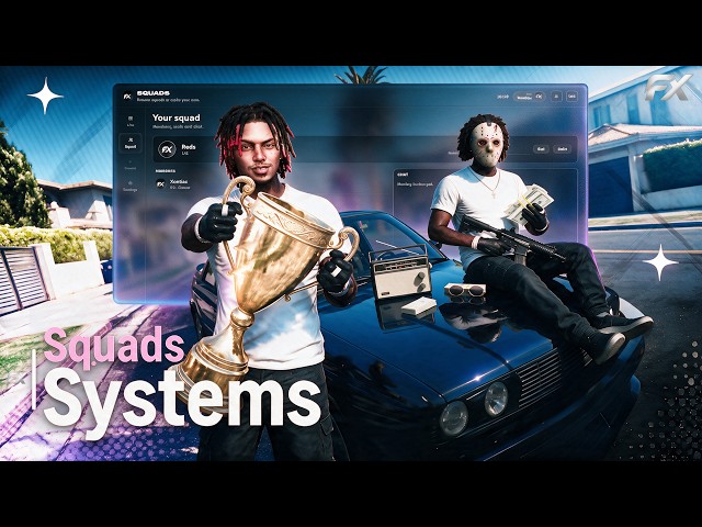 FiveM Squads Script – Best Open World PVP Squad System | ESX, QBCore, QBX