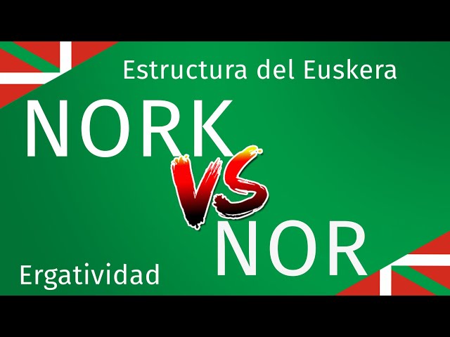 NOR vs. NORK ¿Cómo los distingo? ¿Qué diferencia hay? - Estructura del Euskera