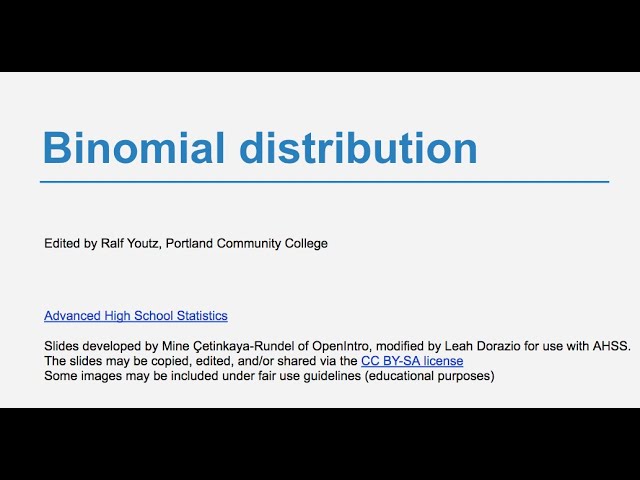 4.4 Binomial Distribution | MTH 243 | spring 2022