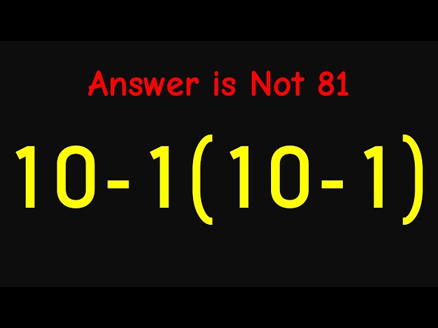Most People Get This Order of Operations Wrong! | Math Challenge