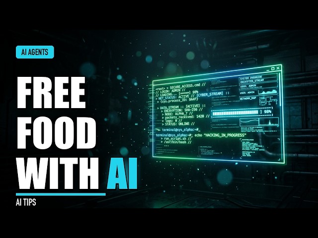 AI Finds You Free Food Every Day — Full Python Build Anyone Can Copy 🤖