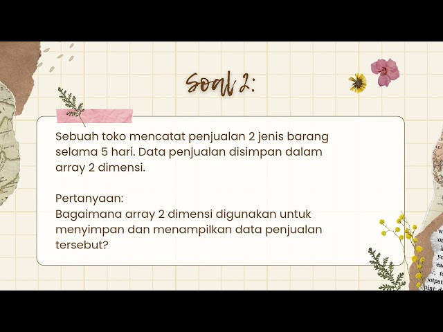 Array 2D Algoritma Pemrogaman