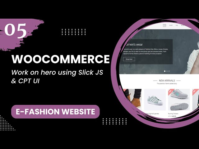 WooCommerce #5 - Work on hero using Slick JS & CPT UI