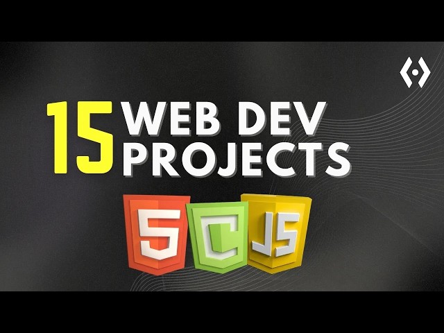 Build 15 Web Dev Projects with HTML CSS & JavaScript | | With Source Code |2026
