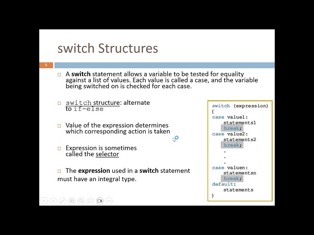 C++ Week 6 - Control Statement (2)