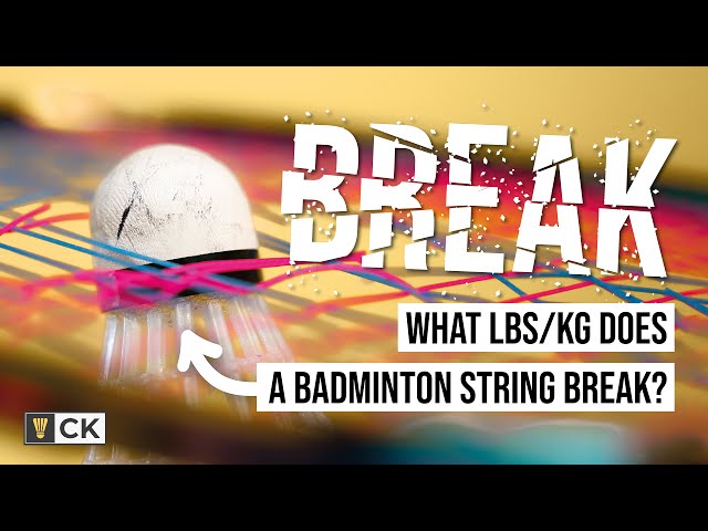 How HIGH can badminton string tension go? What tensions do badminton strings break?