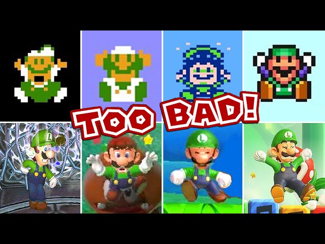 Evolution Of Luigi Death Animations & Game-Over Screens (1983 -  2023)