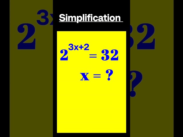 exponents simplification# exponents and powers #exponents maths problem #mathstudy #mathseducation