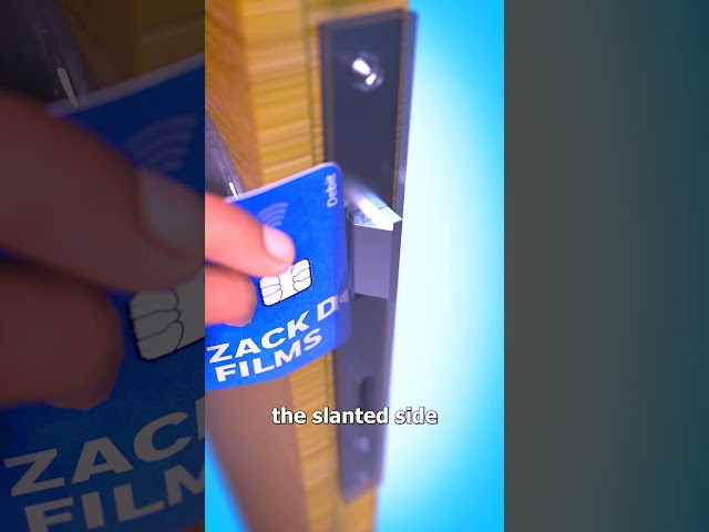 How To Open A Door With A Credit Card 🧐