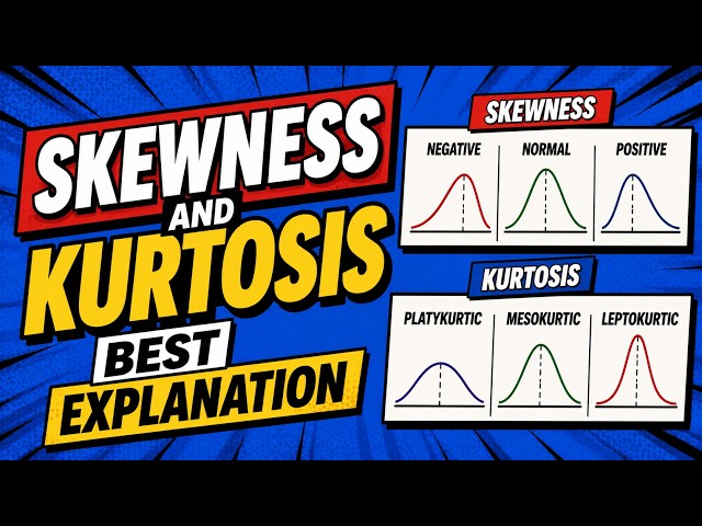 Skewness and Kurtosis | Best Explanation | Levels | Example