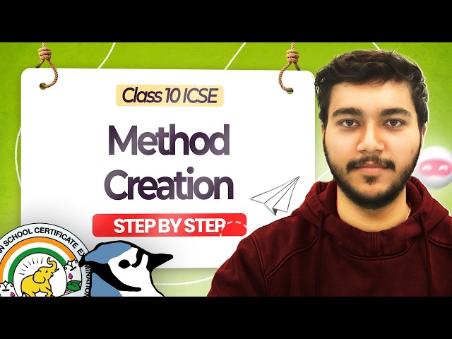 Step By Step Guide to Create Methods in Java | ICSE Class 10