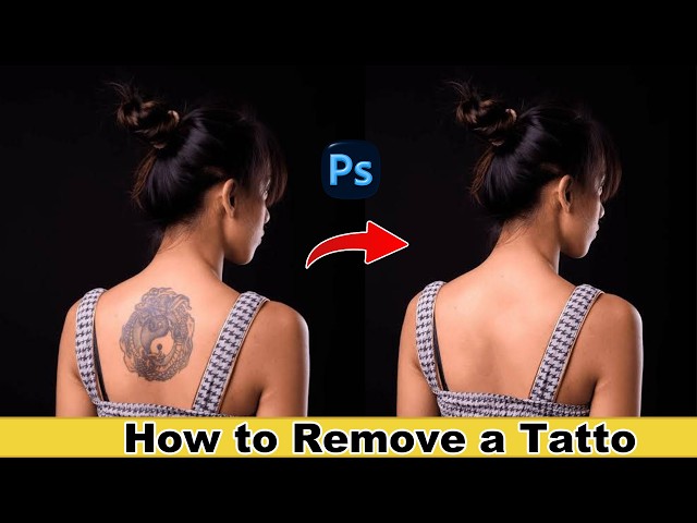 How to Remove Tattoo in Photoshop | Easy & Realistic Tattoo Removal Tutorial #photoshop #tattoo
