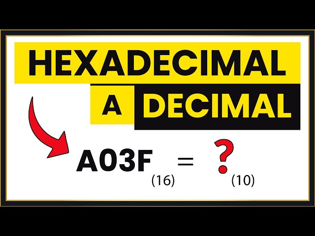 🚀 HEXADECIMAL to DECIMAL [BEST Method in 2 Minutes]