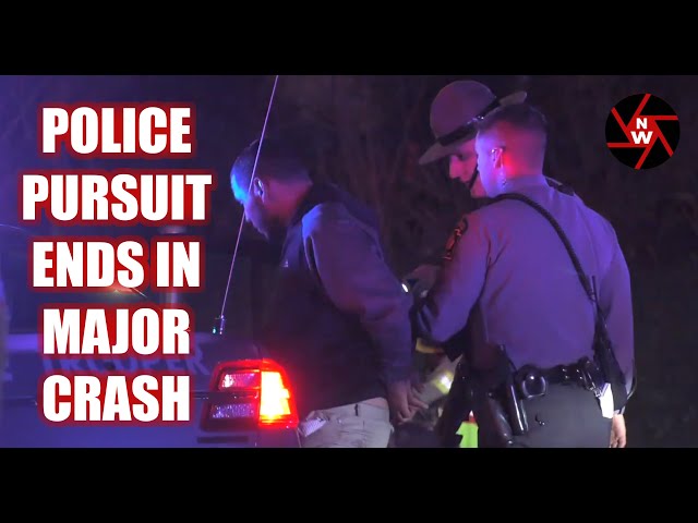 Stringers Live 🔴Police Pursuit Ends in Major Crash - Whitehall, PA - @newsworking