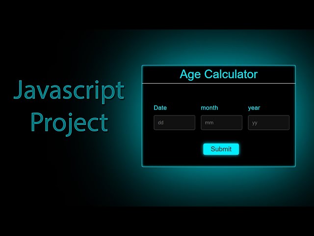 How to make Age Calculator using HTML CSS and JavaScript | JavaScript Projects | ASMR Programming
