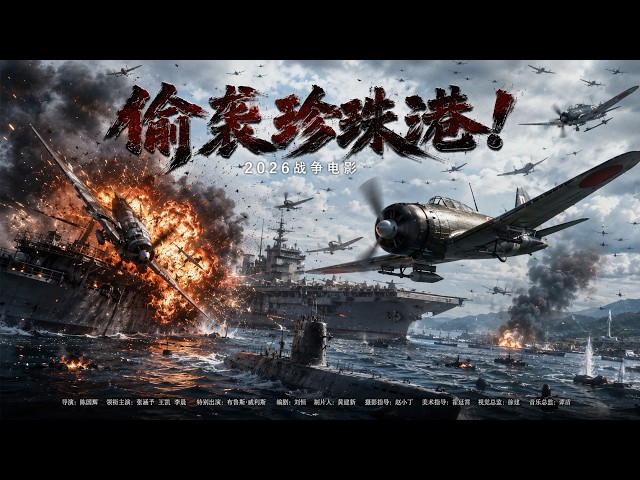 2026最新二戰電影！日軍潛艇夜襲珍珠港！美軍航空母艦全軍出動迎戰！⚔️ 抗日 | 戰爭  | Kung Fu