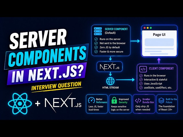 Server Components in Next.js? | Interview Question