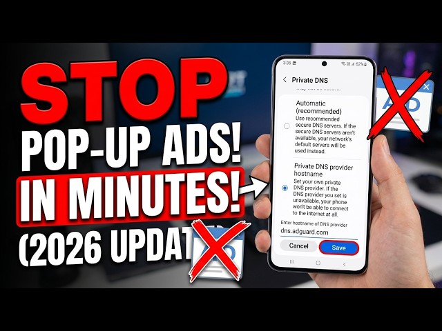 Stop Pop-Up Ads on Android in Minutes (Updated Guide 2026!)