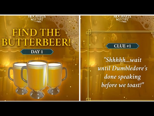 Find The Butterbeer Day 1 Hogwarts Mystery
