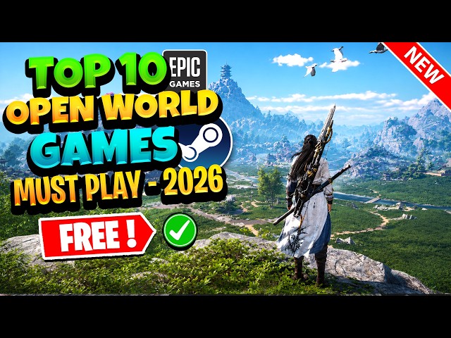10 Best FREE Open World Games for PC in 2026 (Steam/Epic..)
