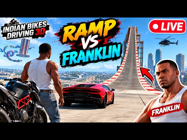 🔴Playing Live💎 Indian Bike Driving 3D | Bike Stunts & Crashes #shortslive