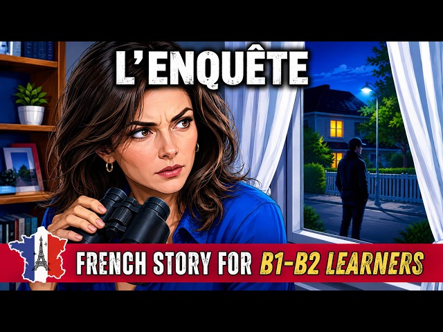 IMPROVE YOUR FRENCH Listening : L’Enquête | Intermediate French Story for B1 B2 Learners