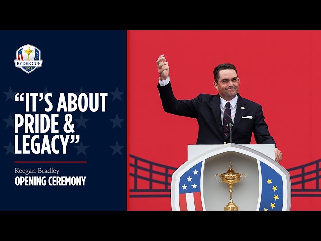 Keegan Bradley's Full Speech | Opening Ceremony | 2025 Ryder Cup
