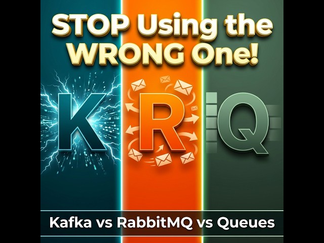 Kafka vs RabbitMQ vs Normal Queues Explained in 5 Minutes