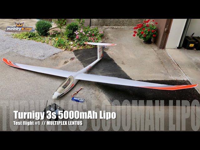 Turnigy 3s 5000mAh 20C Lipo // Test #1 - LENTUS RR from Multiplex