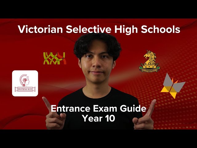 SHS Victoria Entrance Exam Guide Year 10 - 2025+ (Edutest)