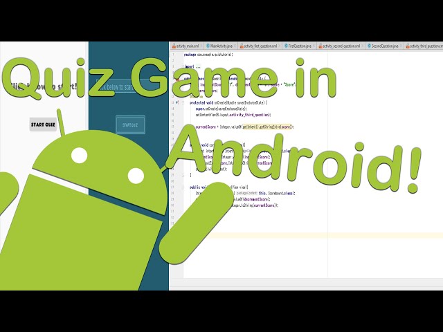 How to Make a Simple Quiz Game in Android Studio!