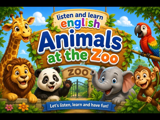 Listen and learn English-A1-Animals at the Zoo