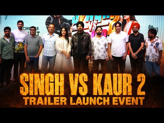 Gippy Grewal & Shehnaaz Gill Shine at the Grand Singh vs Kaur 2 Trailer Launch.