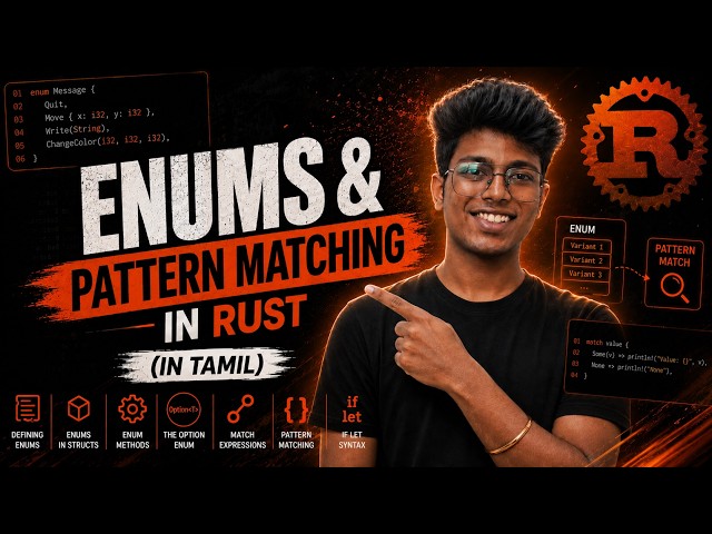 Rust APIs ku important aana topic!🤫| Enums and Pattern Matching in Tamil