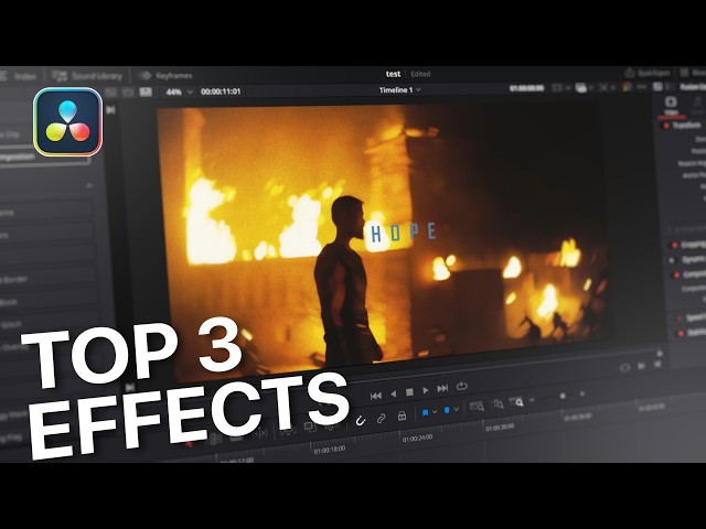 TOP 3 EFFECTS for your EDITS in DaVinci Resolve Part 1