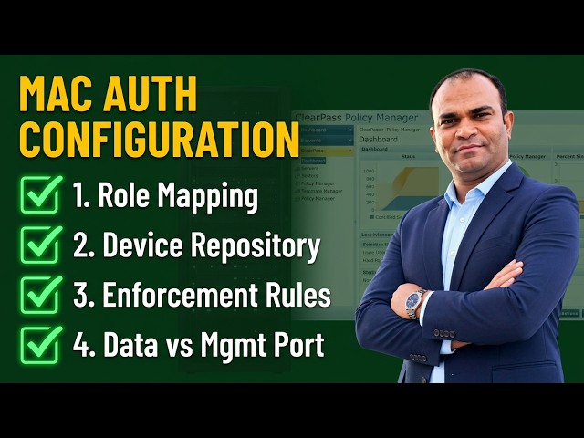 MAC Authentication Configuration & Policy – Full Explanation DATA port & MGMT PORT Differnce ?