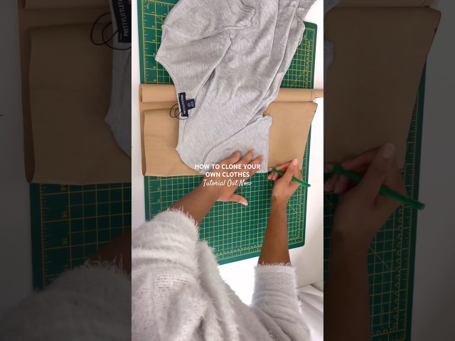 HOW TO MAKE PATTERNS FROM YOUR OWN CLOTHES | #sewing
