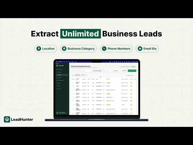 LeadHunter Tutorial – Find & Extract Quality Business Leads for Your Business
