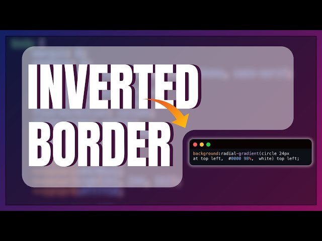 Creating an inverted border using CSS