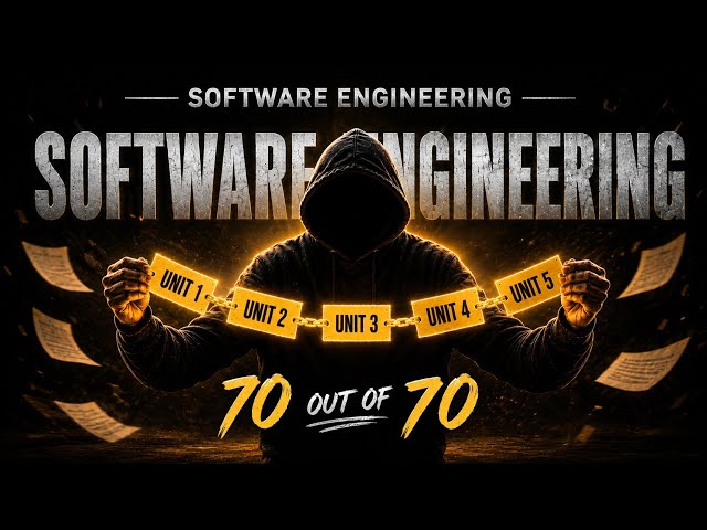 ALL UNITS IMPORTANT TOPICS 🤫 OF SOFTWARE ENGINEERING 📝 by Dude