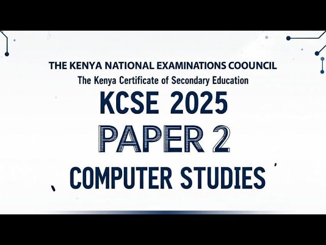 KCSE 2025 Computer Studies Paper 2 (451/2 Practical ) 🔥 | Full Demonstration Section A