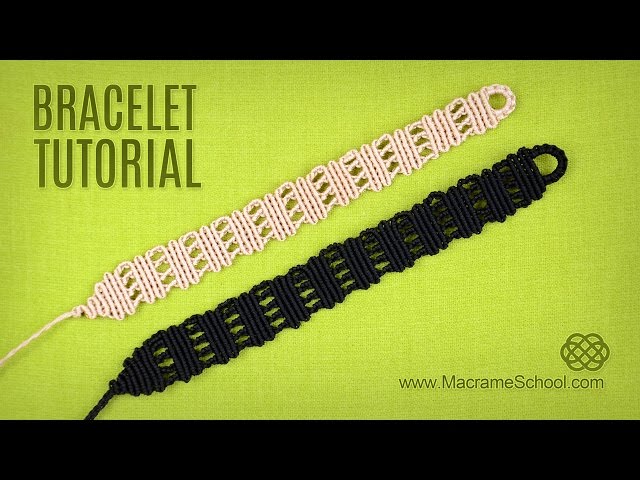Easy Stripes Bracelet Tutorial | Macrame School