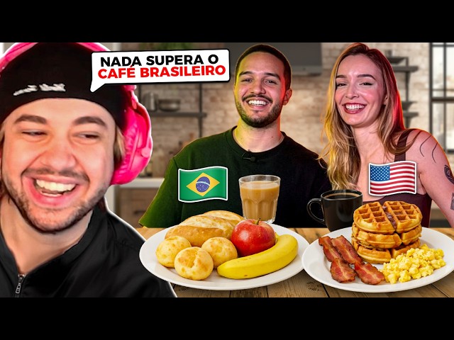 CAFÉ DA MANHÃ AMERICANO x BRASILEIRO: QUAL GANHA? - React AchismosTV