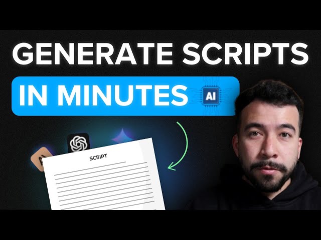 How To Write YouTube Scripts INSANELY Fast Using AI