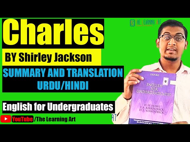 Charles by Shirley Jackson in Urdu/Hindi | B.Com Part I | English for Undergraduates