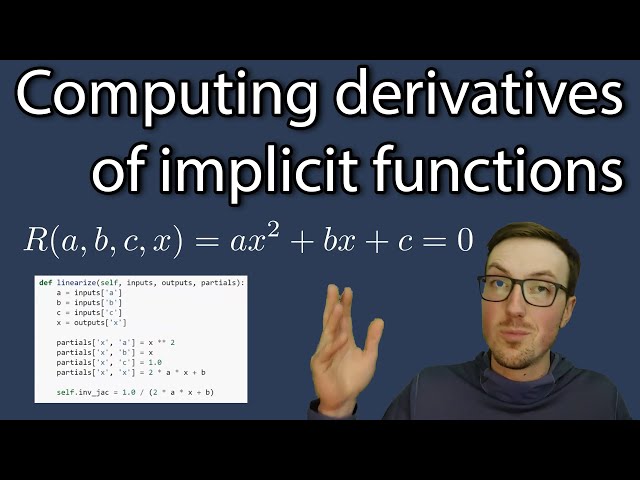 Computing derivatives of implicit functions